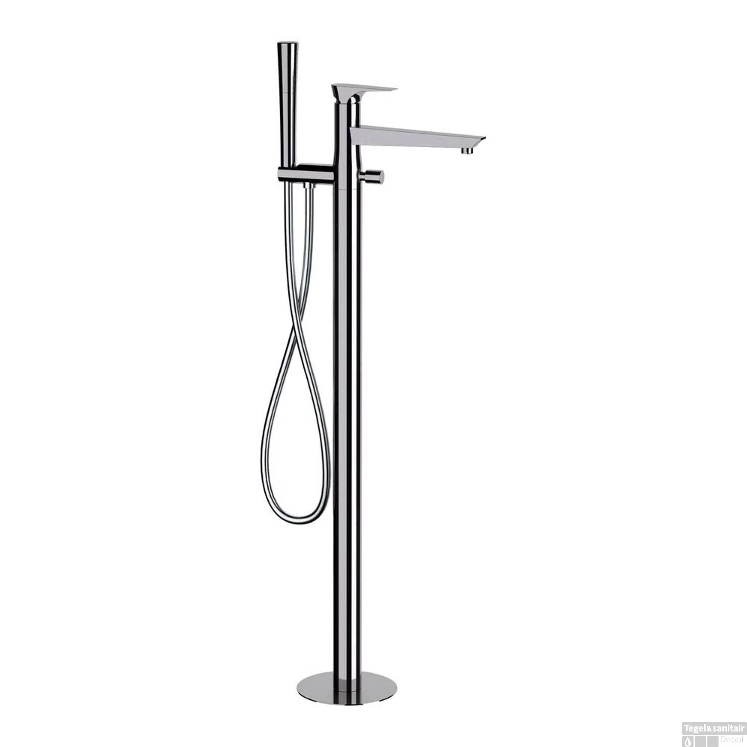 Vrijstaande Badmengkraan Sapho Axamite 99.2 Cm Met Handdouche Chroom 3 Vrijstaande Badmengkraan Sapho Axamite 99.2 Cm Met Handdouche Chroom