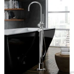 Vrijstaande Badkraan Hotbath Buddy Thermostatisch 113 Cm Chroom