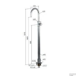 Wastafelmengkraan Vrijstaand Hotbath Buddy 121 Cm Chroom -Hansgrohe Badkamerinterieur Winkel b078wcr wastafelmengkraan vrijstaand hotbath buddy 121 cm met handdouche chroom tech