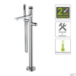 Bad Thermostaatkraan Boss & Wessing Exclusive Vrijstaand Compleet Chroom