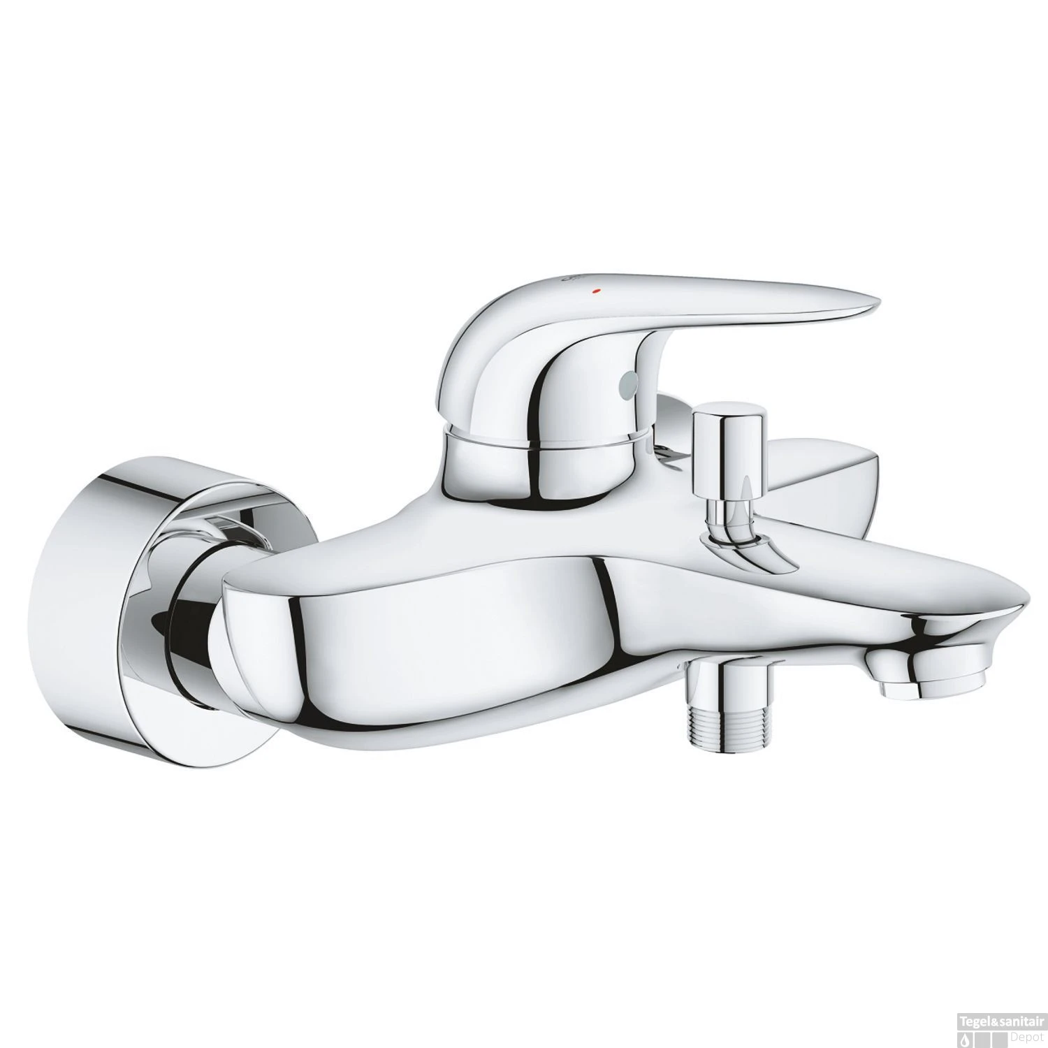 Badkraan Grohe Wave New Met Omstel En Koppelingen Chroom