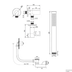 Badkraan Inbouw Set Brauer Gold Edition Thermostatisch Met Badvulcombinatie En Staaf Handdouche Geborsteld Goud 17 Badkraan Inbouw Set Brauer Gold Edition Thermostatisch Met Badvulcombinatie En Staaf Handdouche Geborsteld Goud -Hansgrohe Badkamerinterieur Winkel badkraan inbouw set brauer gold edition thermostatisch met badvulcombinatie en handdouche goud tech2