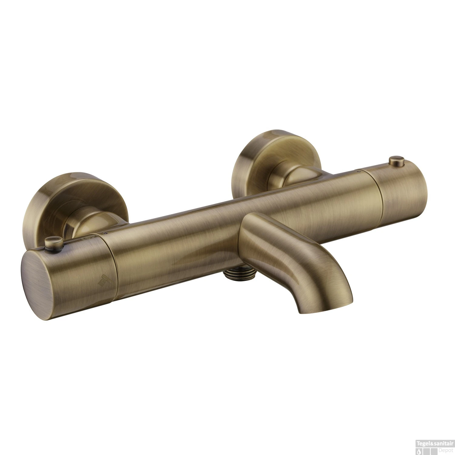 Badkraan Opbouw Salenzi Giro Gegalvaniseerd Geborsteld Messing Goud 3 Badkraan Opbouw Salenzi Giro Gegalvaniseerd Geborsteld Messing Goud