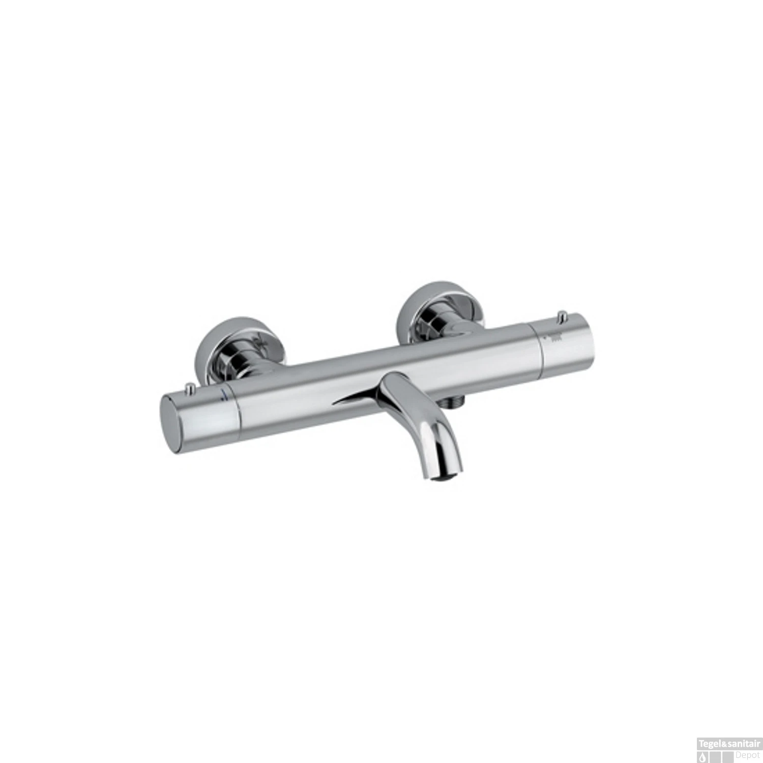 Badkraan Thermostatisch Plieger Napoli Met Omstel HOH 15cm Cool Body Chroom