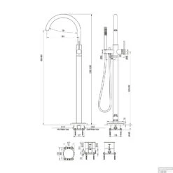 Badkraan Vrijstaand Brauer Black Carving Met Staaf Handdouche Mat Zwart 13 Badkraan Vrijstaand Brauer Black Carving Met Staaf Handdouche Mat Zwart -Hansgrohe Badkamerinterieur Winkel badkraan vrijstaand brauer black carving met staaf handdouche geborsteld mat zwart tec