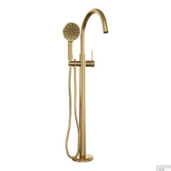 Badkraan Vrijstaand Brauer Gold Carving Met Handdouche 3-Standen Geborsteld Goud