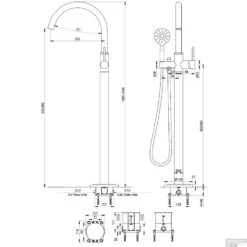 Badkraan Vrijstaand Brauer Gold Edition Met Handdouche 3-Standen Geborsteld Goud -Hansgrohe Badkamerinterieur Winkel badkraan vrijstaand brauer gold edition met handdouche 3 standen geborsteld goud tech