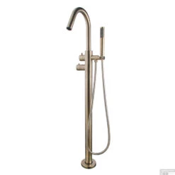 Badkraan Vrijstaand Wiesbaden Caral Thermostatisch Compleet Geborsteld Staal