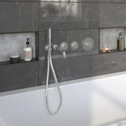 Badkraanset Wiesbaden Dreams Met Inbouwdeel En Baduitloop Chroom