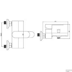 Badmengkraan Boss & Wessing Doc Waterbesparend Chroom -Hansgrohe Badkamerinterieur Winkel badmengkraan boss wessing doc waterbesparend chroom tech