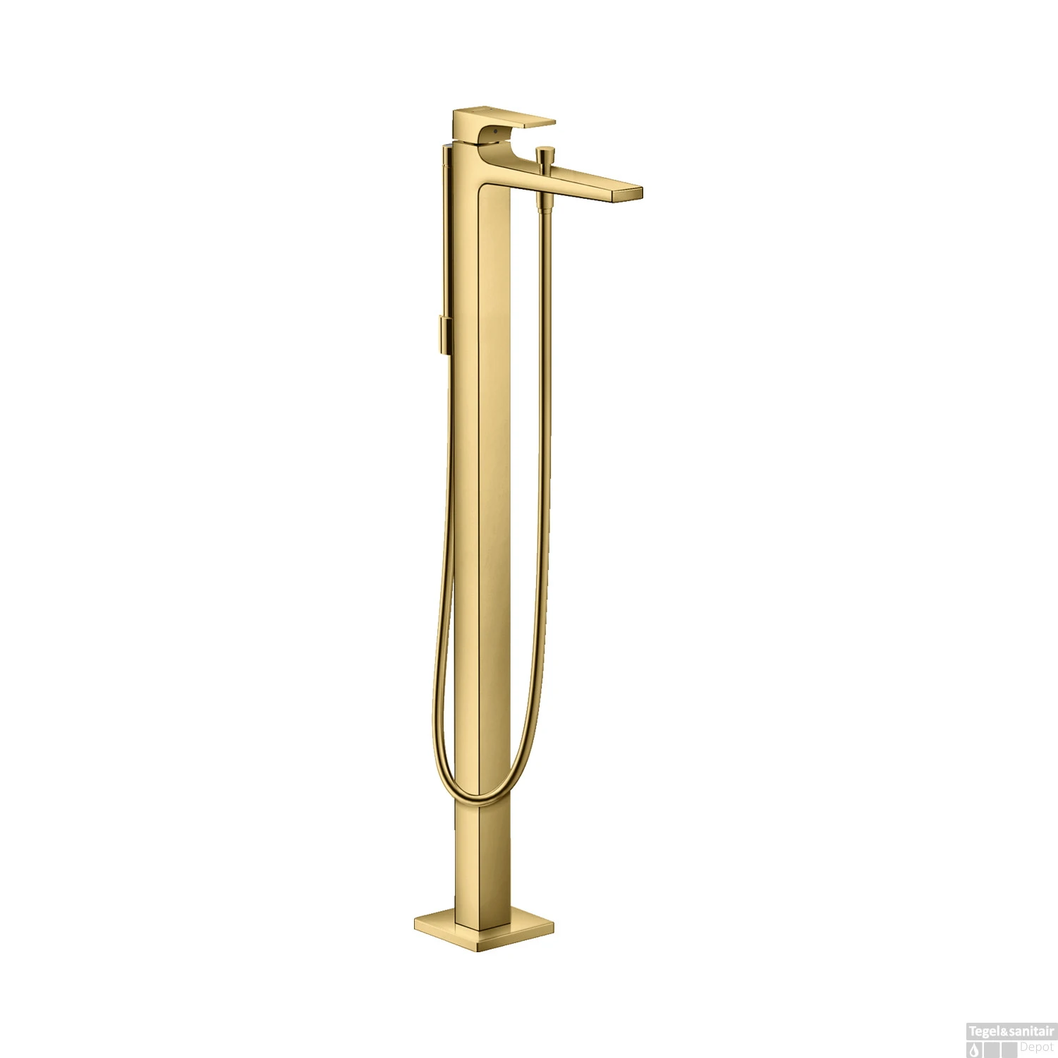 Badmengkraan Metropol HansGrohe Eengreeps Vloergemonteerd Gepolijst Goud 3 Badmengkraan Metropol HansGrohe Eengreeps Vloergemonteerd Gepolijst Goud