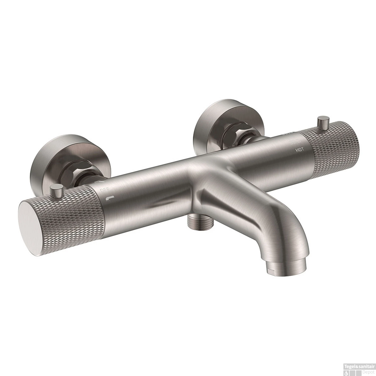 Badmengkraan Thermostatisch Boss & Wessing James Hartafstand 15 Cm Geborsteld Staal