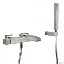 Badmengkraan Tres Cuadro Exclusive Opbouw Vierkant Korte Gebogen Uitloop RVS