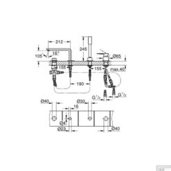 Badrandcombinatie Met Baduitloop Grohe Lineare New 4-gats Afbouwdeel Chroom -Hansgrohe Badkamerinterieur Winkel badrandcombinatie met baduitloop grohe lineare new 4 gats afbouwdeel chroom tech