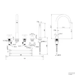 Badrandkraan Best Design New Jax 5-Gats Kruisgreep Chroom -Hansgrohe Badkamerinterieur Winkel badrandkraan best design new jax 5 gats kruisgreep chroom tech