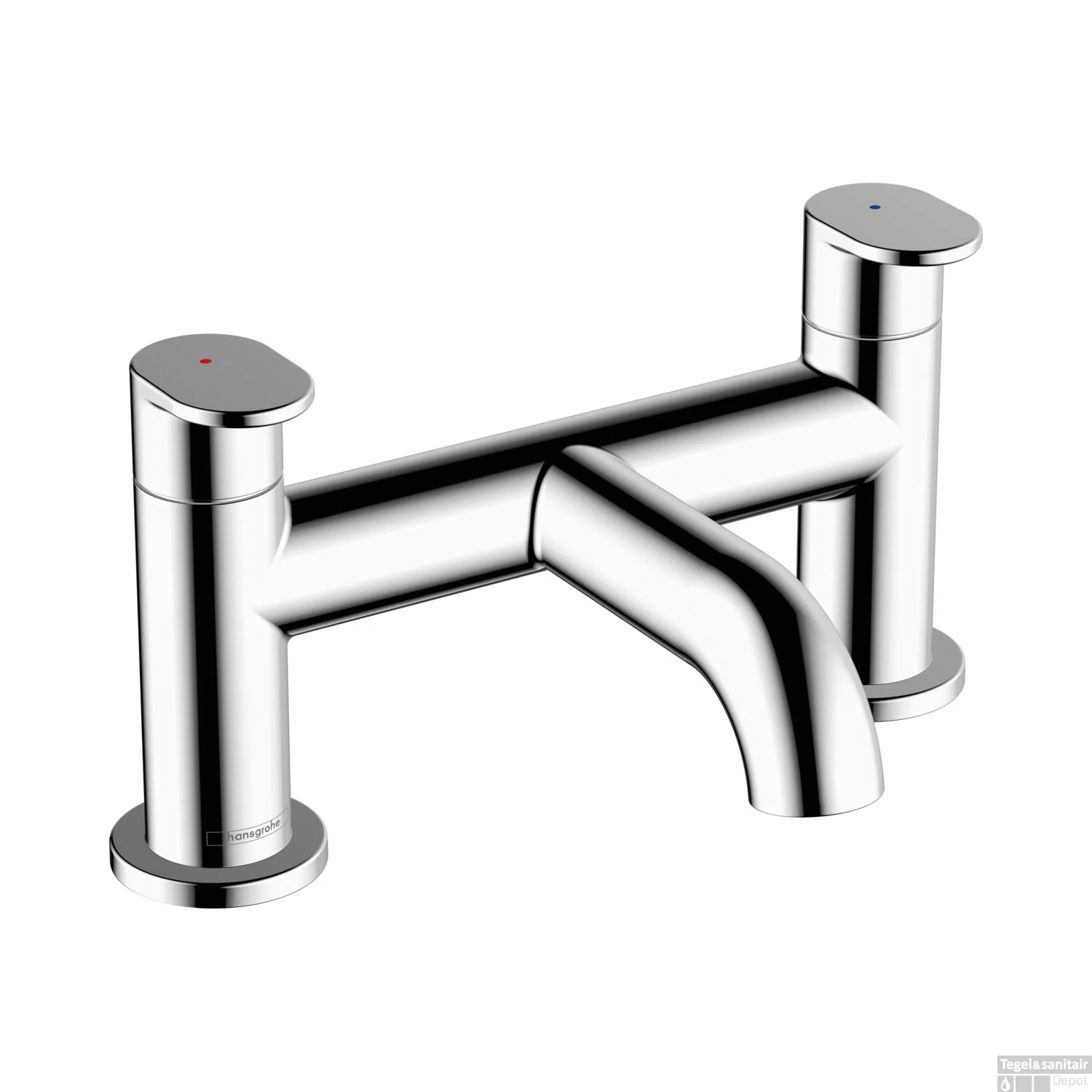 Badrandmengkraan HansGrohe Vernis Blend 2-gats Chroom 3 Badrandmengkraan HansGrohe Vernis Blend 2-gats Chroom