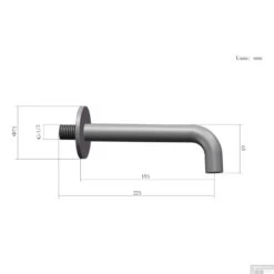 Baduitloop Boss & Wessing Plus 20 Cm Geborsteld Koper -Hansgrohe Badkamerinterieur Winkel baduitloop boss wessing plus 20 cm tech 4 1 1