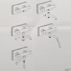 Baduitloop Sanilux Universeel Draaibaar Messing Chroom Rond -Hansgrohe Badkamerinterieur Winkel baduitloop sanilux universeel draaibaar messing chroom rond tech1