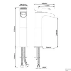 BWS Hoge Watervalkraan Avivar Chroom -Hansgrohe Badkamerinterieur Winkel bsw hoge watervalkraan avivar chroom tech
