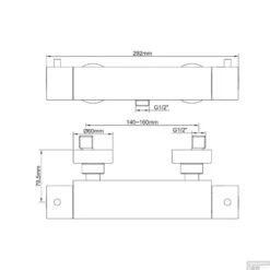 BWS Cool Touch Douchethermostaat Chroom -Hansgrohe Badkamerinterieur Winkel bws cool touch douchethermostaat chroom tech