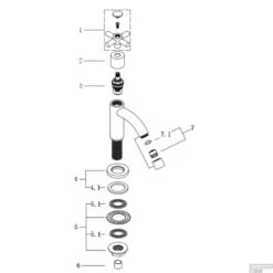 BWS Fonteinkraan Ceres 1/2 Chroom -Hansgrohe Badkamerinterieur Winkel bws fonteinkraan ceres 12 chroom tech
