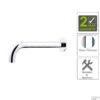 BWS Inbouwuitloop Rond 30cm 1/2" Chroom 1 BWS Inbouwuitloop Rond 30cm 1/2" Chroom -Hansgrohe Badkamerinterieur Winkel bws inbouwuitloop rond 30cm 1 2inch chroom bws