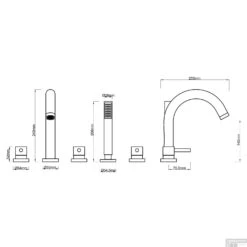 BWS Round 5 Gats Badrandkraan Chroom Compleet 11 BWS Round 5 Gats Badrandkraan Chroom Compleet -Hansgrohe Badkamerinterieur Winkel bws round 5 gats badrandkraan chroom compleet tech5