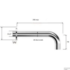 BWS Uitloop Inbouw Rond 20 Cm Mat Zwart -Hansgrohe Badkamerinterieur Winkel bws uitloop inbouw rond 20 cm mat zwart tech 1