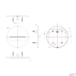 Cascade Salenzi Giro Inbouw Watervaluitloop Mat Zwart -Hansgrohe Badkamerinterieur Winkel cascade salenzi giro inbouw 22cm mat zwart tech