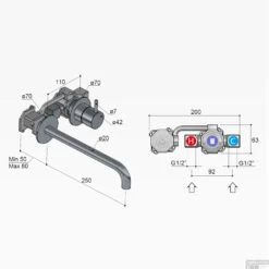 Wastafelmengkraan Hotbath Cobber Inbouw 3+3 Inbouwsysteem 1-hendel Gebogen 25 Cm Verouderd IJzer -Hansgrohe Badkamerinterieur Winkel cb005ext25ai wastafelmengkraan hotbath cobber inbouw 3 3 inbouwsysteem 1 hendel gebogen 25 cm verouderd ijzer tech