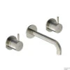Wastafelmengkraan Hotbath Cobber Inbouw 2-hendel Gebogen 18 Cm Geborsteld Nikkel -Hansgrohe Badkamerinterieur Winkel cb005text18gn wastafelmengkraan hotbath cobber inbouw 2 hendel gebogen 18 cm geborsteld nikkel shop
