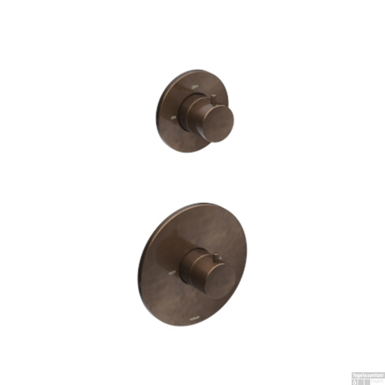 Douchethermostaat Hotbath Cobber Inbouw 1 Stopkraan Verouderd Messing (excl. Inbouwdeel) 3 Douchethermostaat Hotbath Cobber Inbouw 1 Stopkraan Verouderd Messing (excl. Inbouwdeel)