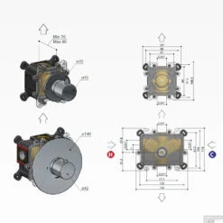 Douchethermostaat Hotbath Cobber Inbouw 1 Stopkraan Verouderd Messing (excl. Inbouwdeel) 7 Douchethermostaat Hotbath Cobber Inbouw 1 Stopkraan Verouderd Messing (excl. Inbouwdeel) -Hansgrohe Badkamerinterieur Winkel cb012extab douchethermostaat hotbath buddy inbouw 1 stopkraan verouderd messing excl. inbouwdeel tech