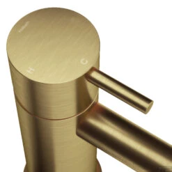 Inbouw Badmengkraan Hotbath Cobber Automatische Omstelinrichting Geborsteld Messing PVD (incl. Doucheset) -Hansgrohe Badkamerinterieur Winkel cb026extbbp inbouw badmengkraan hotbath cobber automatische omstelinrichting geborsteld messing pvd incl. doucheset 1