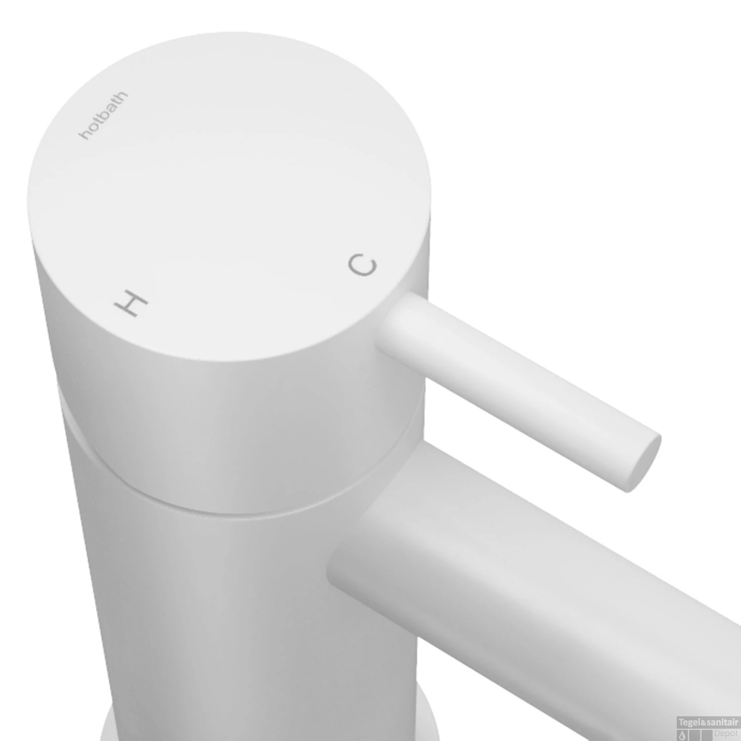 Inbouw Badmengkraan Hotbath Cobber Automatische Omstelinrichting Mat Wit (incl. Doucheset) - Afbeelding 2