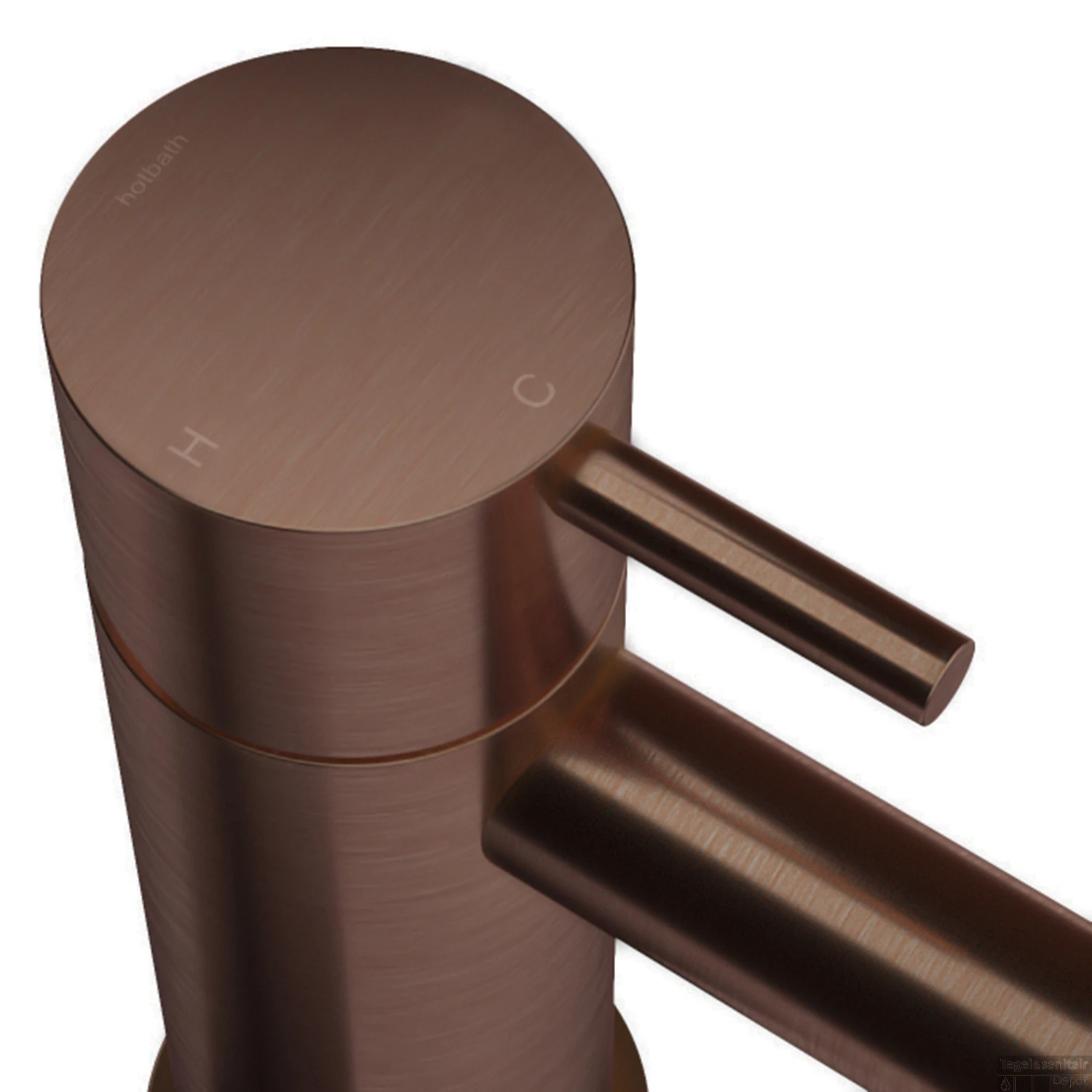 Wandarm Hotbath Cobber 40 Cm Geborsteld Koper PVD - Afbeelding 2