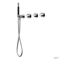 Bad- En Douchethermostaat Hotbath Cobber Inbouw 2 Stopkranen Chroom (excl. Inbouwdeel)