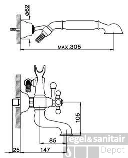 Cisal Arcana Badmengkraan AR00012074 Chroom-Goud 4 Cisal Arcana Badmengkraan AR00012074 Chroom-Goud - Afbeelding 2