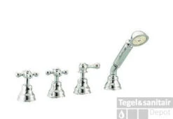 Cisal Arcana Ceramic 4-gats Badmengkraan Badrandmontage Goud AC00029024 -Hansgrohe Badkamerinterieur Winkel cisal arcana ceramic 4 gats badmengkraan badrandmontage goud ac00029024 1