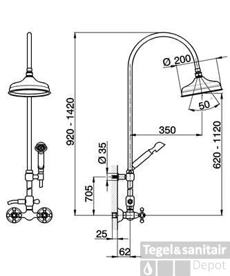 Cisal Arcana Ceramic Douchekolom Chroom AC00405121 4 Cisal Arcana Ceramic Douchekolom Chroom AC00405121 - Afbeelding 2