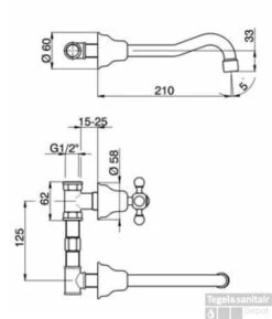 Wastafelmengkraan Cisal Arcana Ceramic Inbouw 3-gats AC0035102A RVS -Hansgrohe Badkamerinterieur Winkel cisal arcana ceramic inbouw wastafelmengkraan 3 gats rvs ac0035102a 1