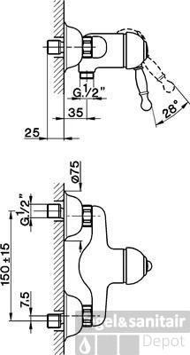 Cisal Arcana Royal Douchemengkraan AY00044127 Brons