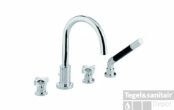 Cisal Barcelona Badkraan Voor Badrandmontage RVS BA0002602A -Hansgrohe Badkamerinterieur Winkel cisal barcelona badkraan voor badrandmontage rvs ba0002602a 0