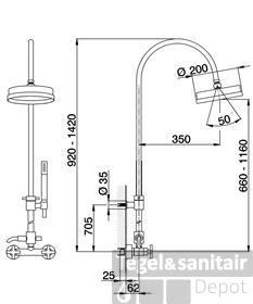 Cisal Barcelona Quad Doucheset Chroom BQ00405121