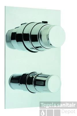 Cisal Less Inbouw Thermostaatkraan Met 3-weg Omsteller En Stopkraan LS018503 4 Cisal Less Inbouw Thermostaatkraan Met 3-weg Omsteller En Stopkraan LS018503 - Afbeelding 2