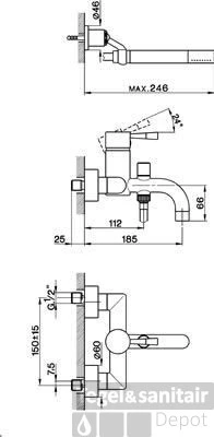 Cisal Pumpy Badmengkraan Handdouche Rvs PU0001202D