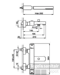 Cisal Roadster Bad Thermostaat Chroom Met Handdouche RRD2701021 5 Cisal Roadster Bad Thermostaat Chroom Met Handdouche RRD2701021 - Afbeelding 3