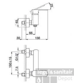 Cisal Roadster Douchemengkraan Chroom RR00044021