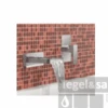 Cisal Barcelona Quad Baduitloop ZA002190 2 Cisal Barcelona Quad Baduitloop ZA002190 -Hansgrohe Badkamerinterieur Winkel cisal waterval kraanuitloop muuropbouw chroom za00219021 0