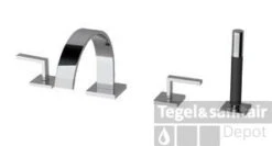 Cisal Wave 4-gats Badrandcombinatie Chroom WA00026121 -Hansgrohe Badkamerinterieur Winkel cisal wave 4 gats badrandcombinatie chroom wa00026121 0